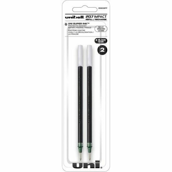 Uni-Ball REFILL, GEL, IMPACT/RT, BK, 2PK UBC65808PP